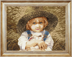 Вышивка ЧМ-088 Мальчик и кролик Вышивка ЧМ-088 Мальчик и кролик